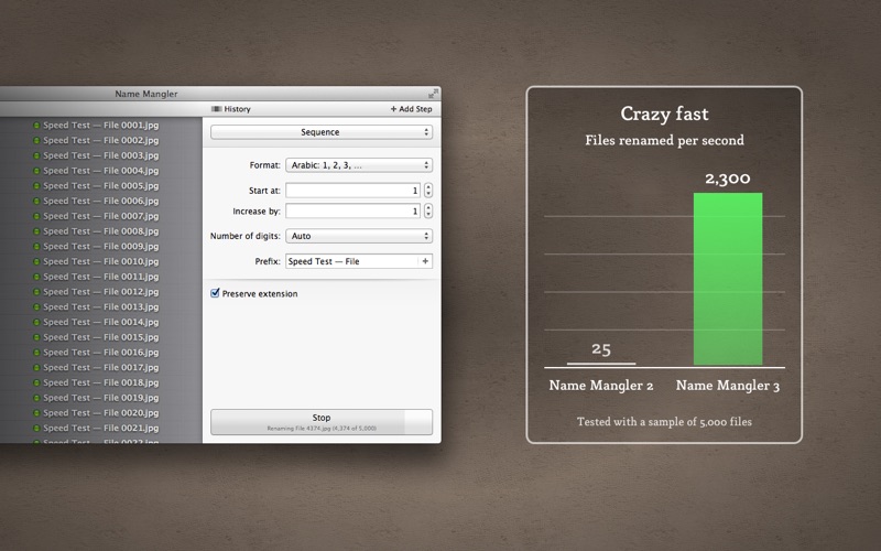 Name Mangler 3.7.3 for Mac OS X Free Download