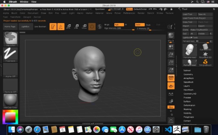 Download Pixologic Zbrush 2023.0.5 for MacOSX Free