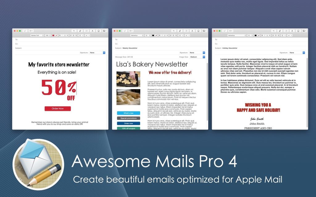 Awesome Mails Pro 4 for macOS Free Download