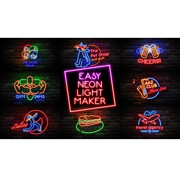 Videohive Easy Neon Lights Maker Free Download AllMacWorld