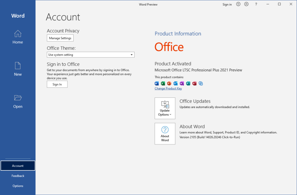 Microsoft Office 2021 v16.68 for Windows