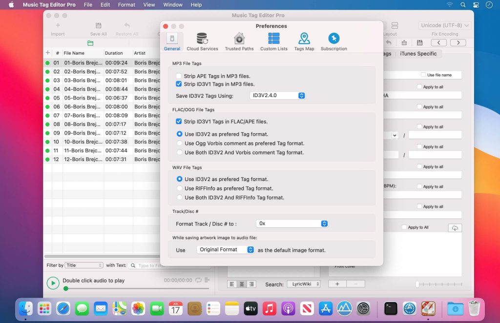 Music Tag Editor Pro 2022 for Mac OS X Free Download