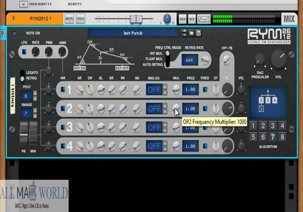 RYM2612 Iconic FM Synthesizer for Free Download