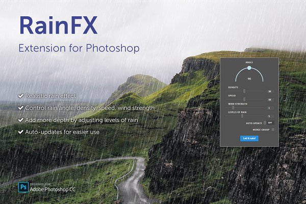 RainFX Photoshop Extension from Creative Market Free Download