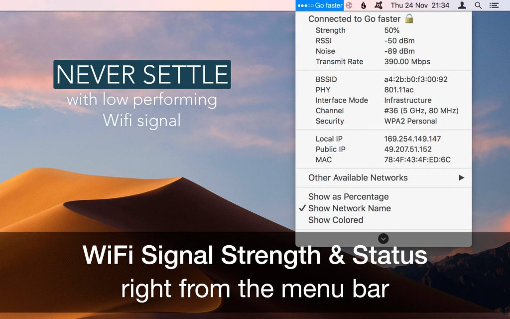 WiFi Signal Strength Explorer 2 for Mac Free Download