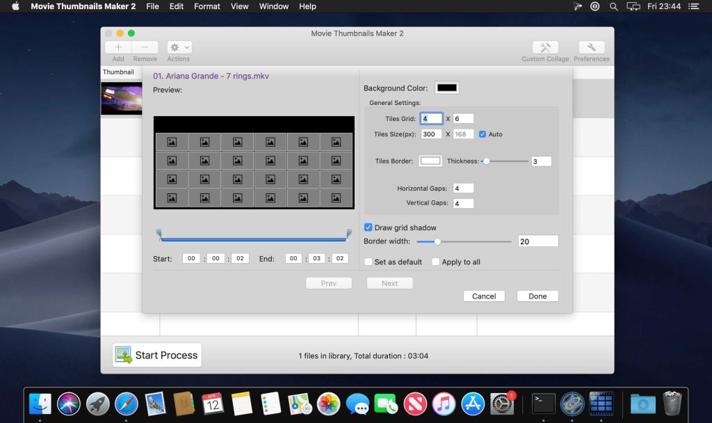 Movie Thumbnails Maker 4.3.2 for Mac Free Download
