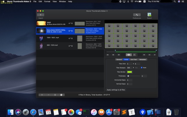Movie Thumbnails Maker 4 for Mac