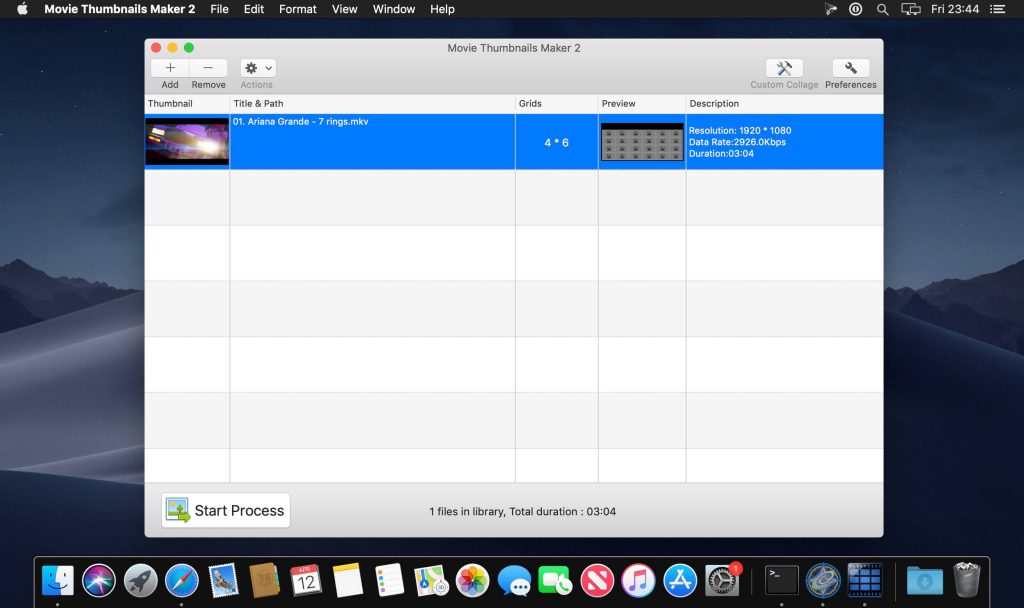 Movie Thumbnails Maker 4 for macOS Free Download
