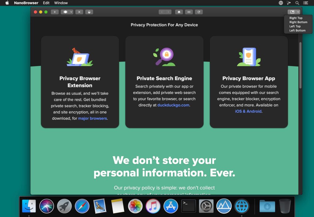 NanoBrowser for Mac Free Download