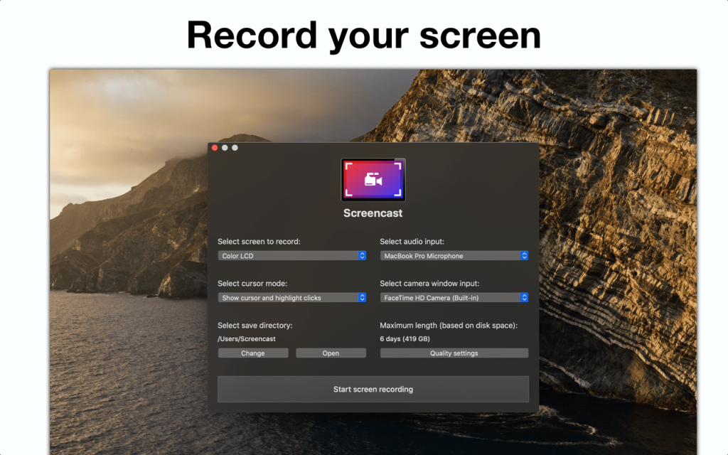 Screencast for Free Download