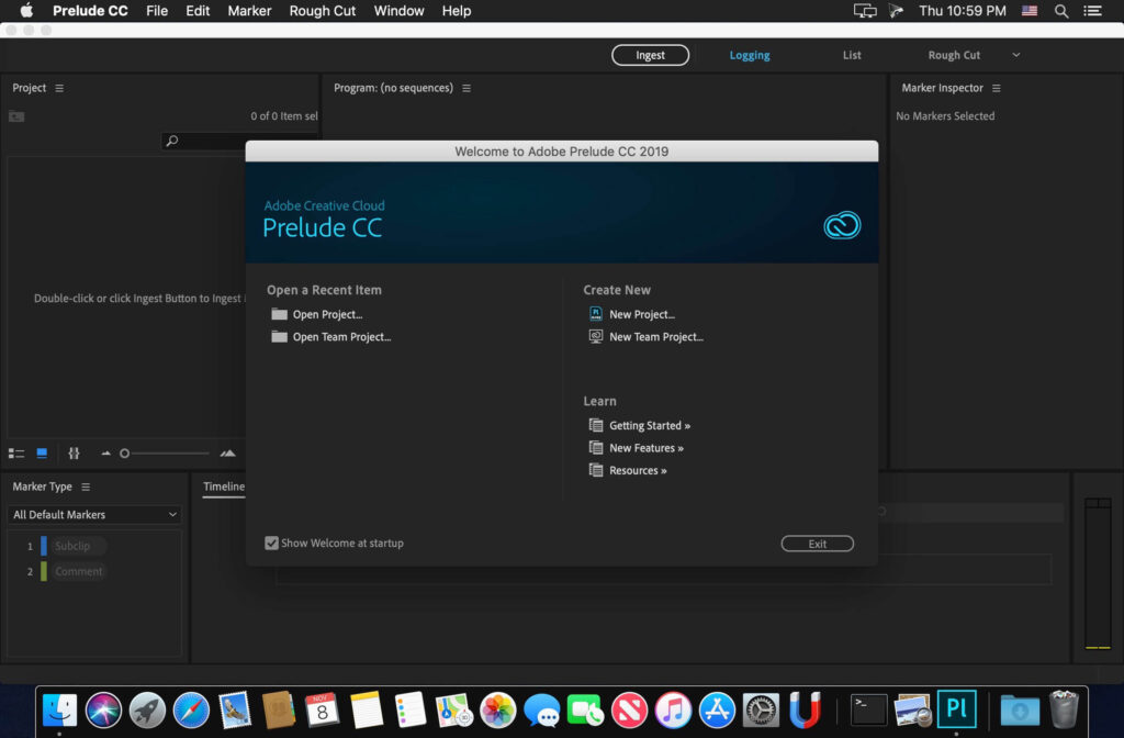 Adobe Prelude 2021 v10.1 for Mac Free Download