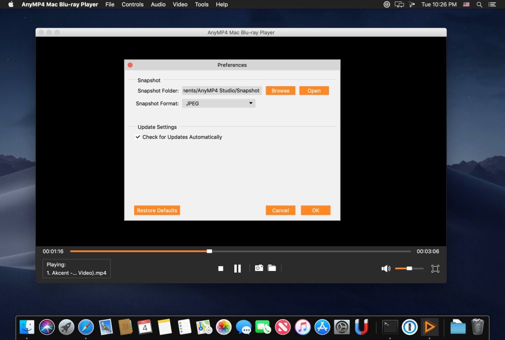 AnyMP4 Mac Blu-ray Player 6 Full Version