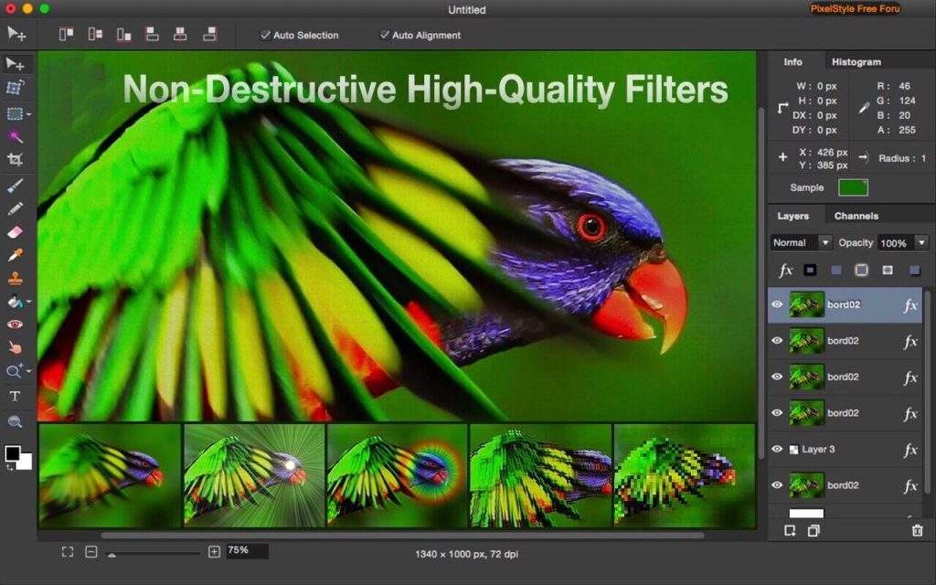 Pixelstyle Photo Image Editor 4 for Mac for Mac Free Download