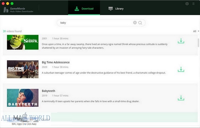 SameMovie Hulu Video Downloader for macOS Free Download