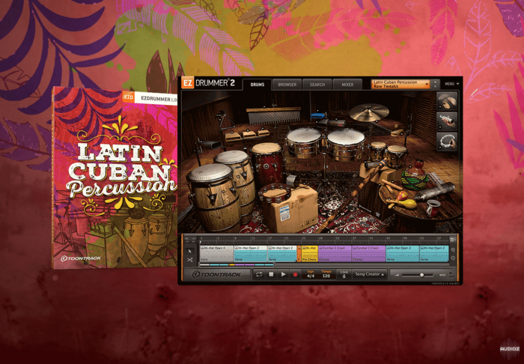 Toontrack Latin Cuban Percussion EZX Library for Mac Free Download