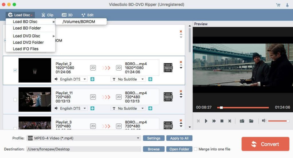 VideoSolo BD-DVD Ripper 2 for Mac Free Download