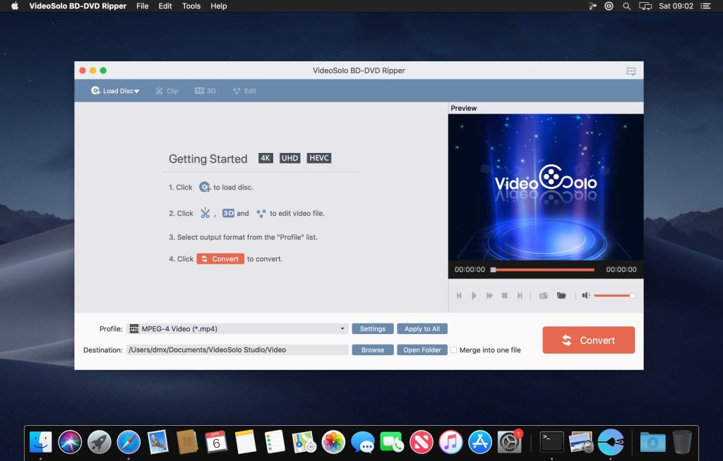 VideoSolo BD-DVD Ripper 2 for macOS Free Download