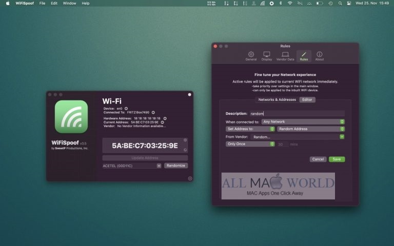 WiFiSpoof 3 for macOS Free Download