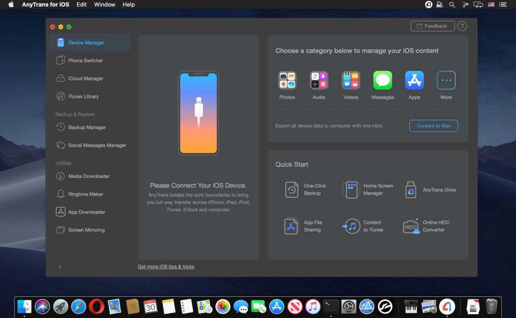 AnyTrans for iOS 8 for Mac Free Download
