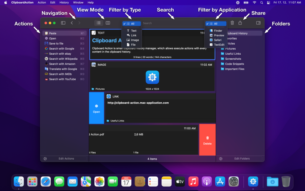 ClipboardAction 1.5.7 for Mac Free Download