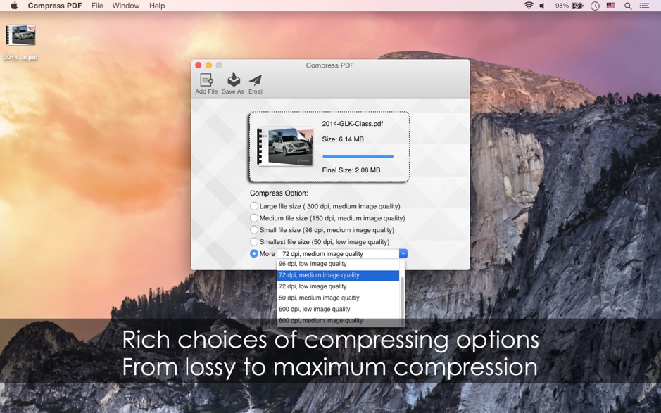 Compress PDF 2.0 for macOS Free Download Latest Version