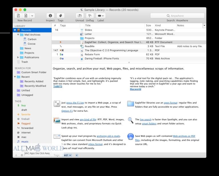 EagleFiler for Mac Free Download