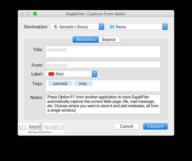 EagleFiler 2022 for macOS Free Download