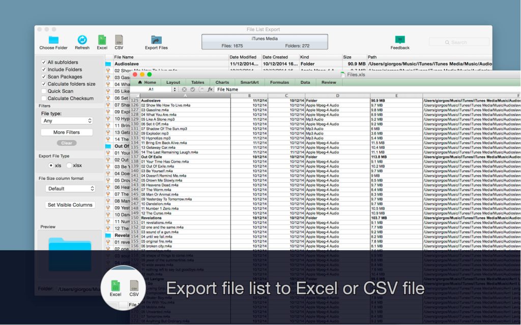 File List Export 2022 for Mac Free Download Latest Version