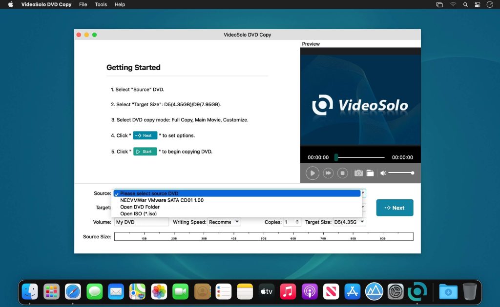 VideoSolo DVD Copy 1.0.18 for Mac Free Download Latest Version