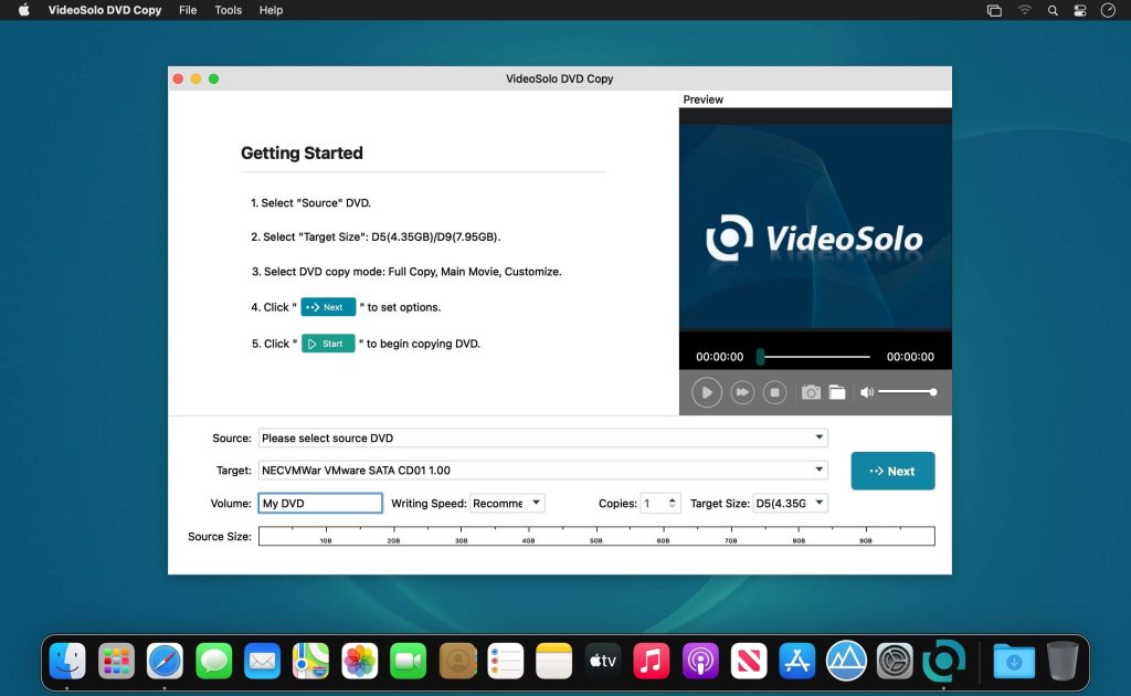 VideoSolo DVD Copy 2022 for Mac Free Download