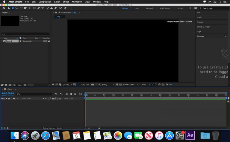 Adobe After Effects 2022 Free Download macOS