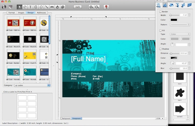 Home Business Card 1.7 for Mac Free Download