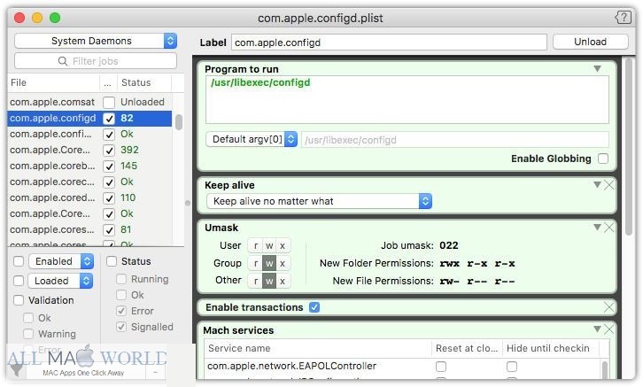 LaunchControl for macOS 2022 Free Download