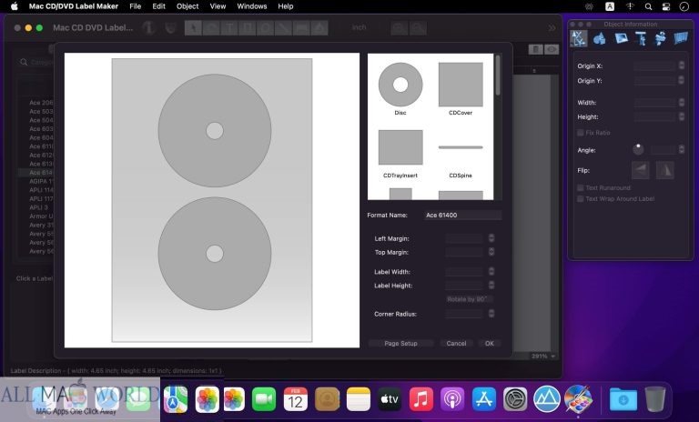 Mac CD DVD Label Maker 2 for Free Download