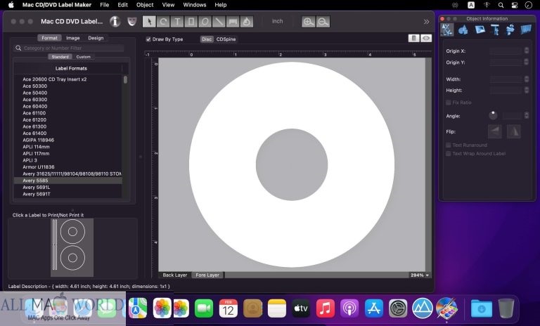 Mac CD DVD Label Maker 2 for Mac Free Download