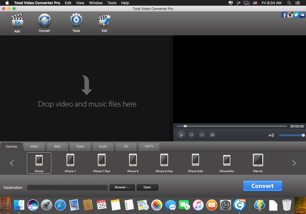 Total Video Audio Converter 4.7 for Mac Free Download