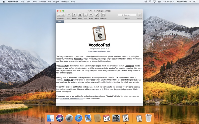 VoodooPad 2022 for Mac Free Download