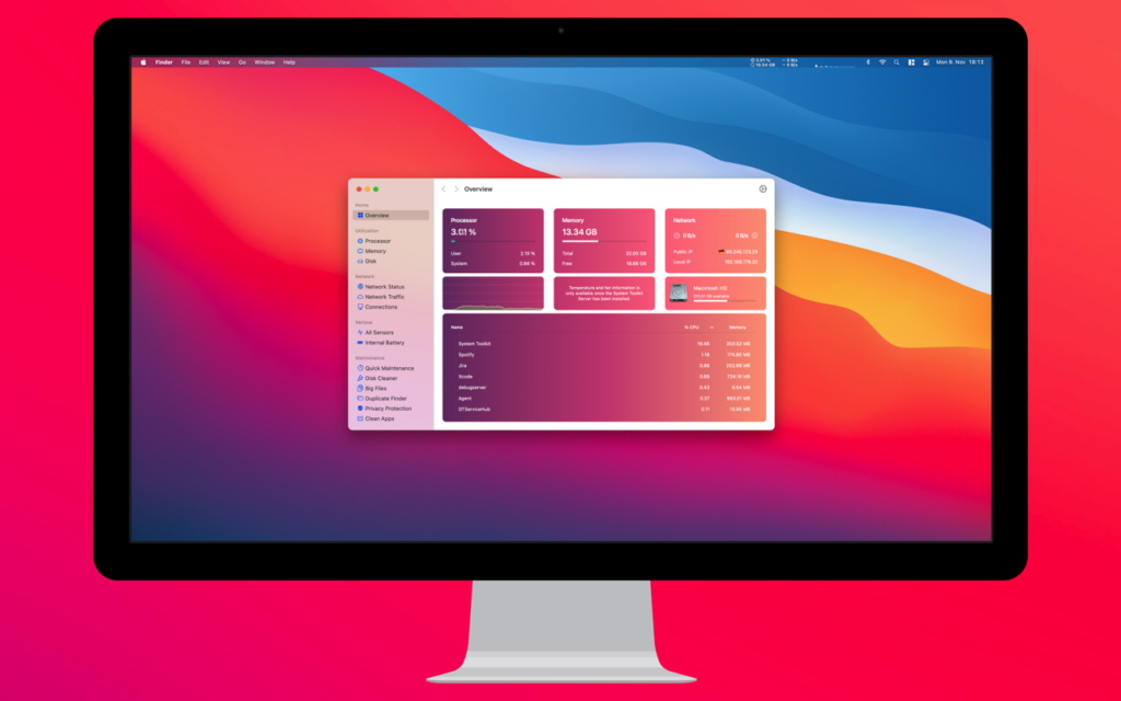 System Dashboard 2023 for Mac Free Download