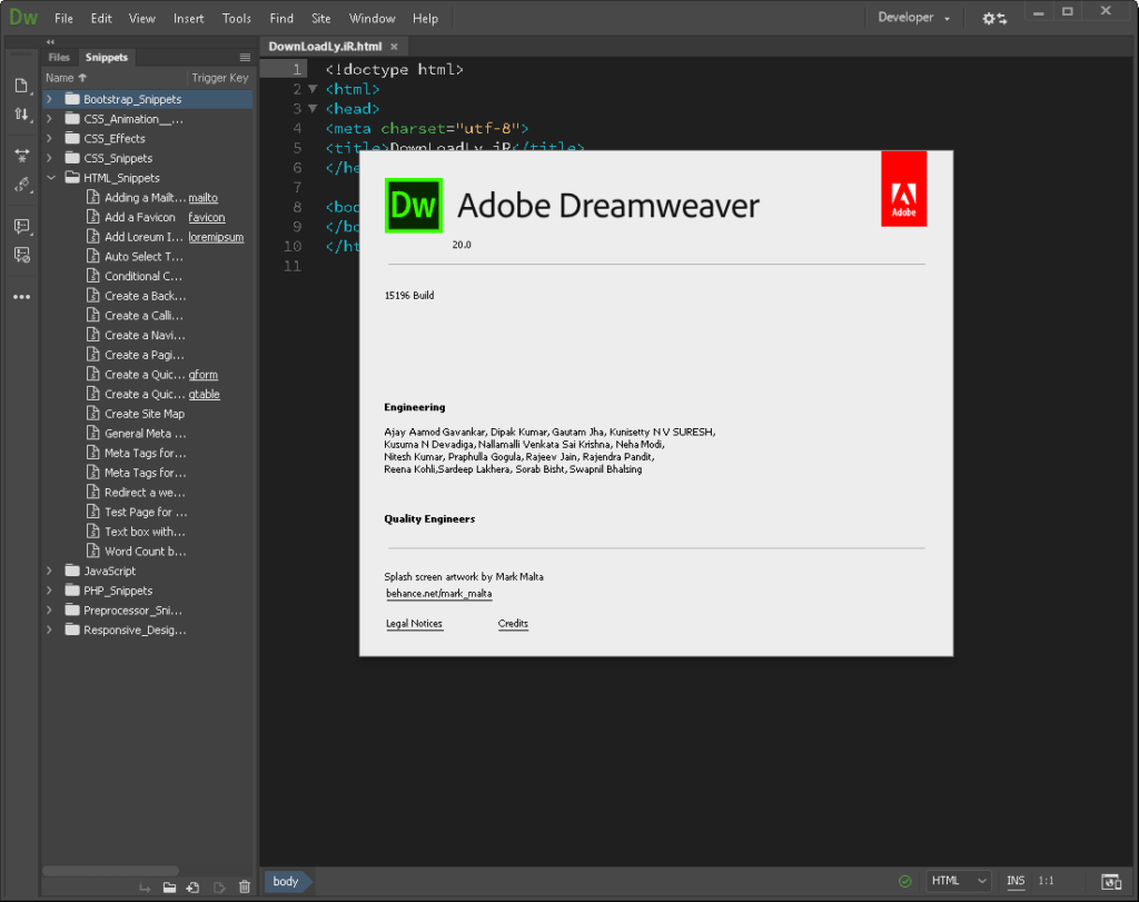 Adobe Dreamweaver 2021 for Mac Latest Version Download