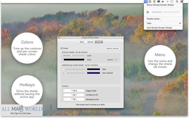 Simple Screen Shade for Mac Free Download