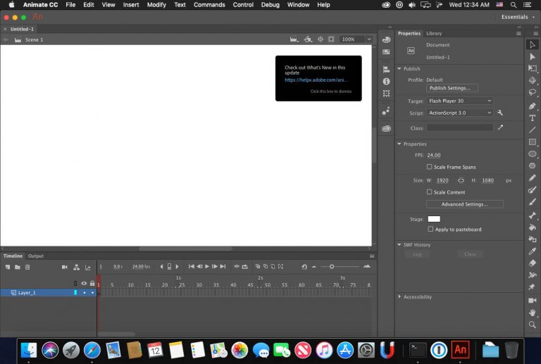 Adobe Animate 2022 for macOS Free Download