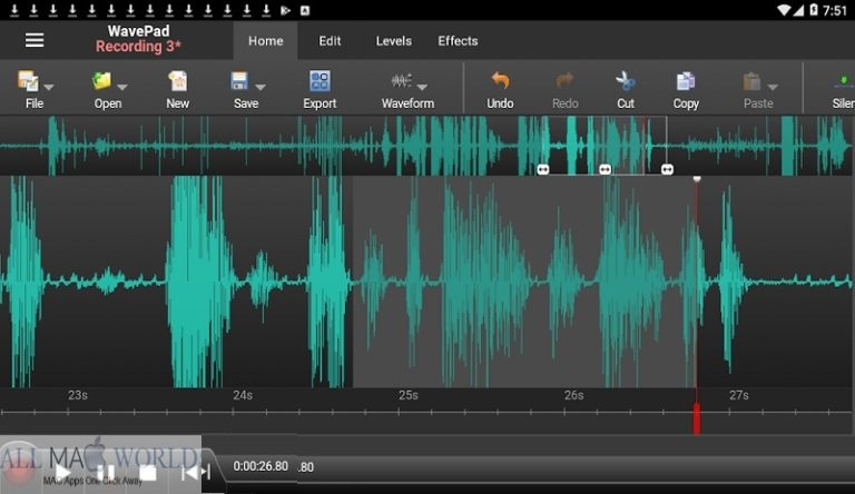 NCH WavePad Audio Editor Pro 16 for Mac Free Download