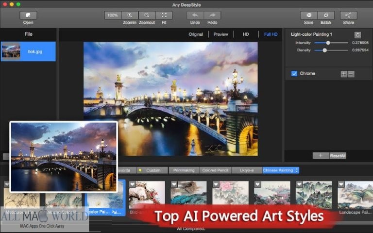 Photo Art Filters DeepStyle for Mac Free Download