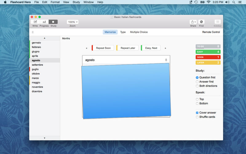 Flashcard Hero 3.3.6 for macOS Free Download