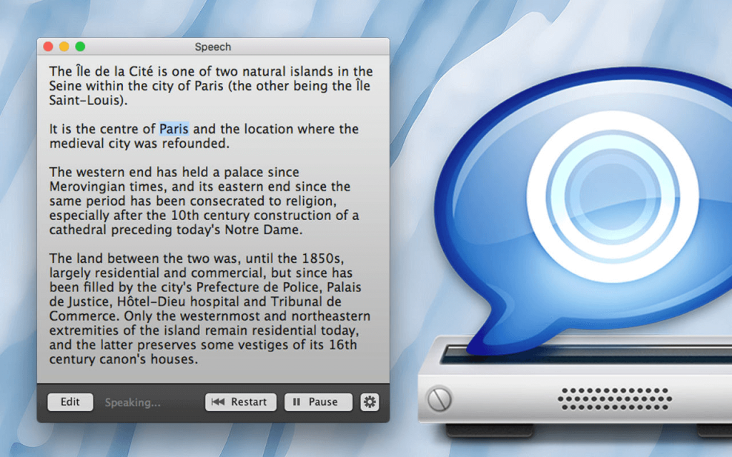 Speech 1.10 for Mac Free Download