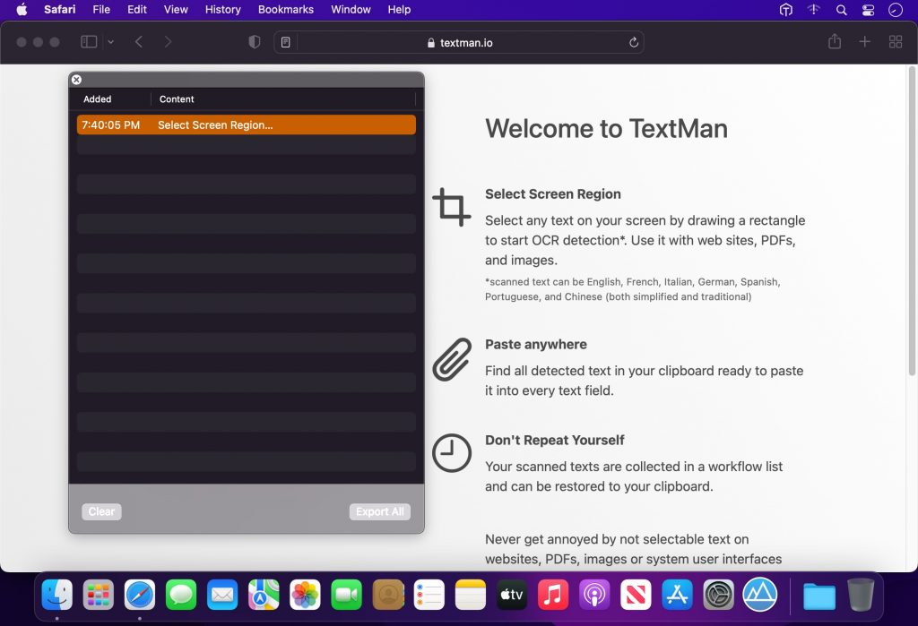 TextMan 1.7 for Mac Free Download