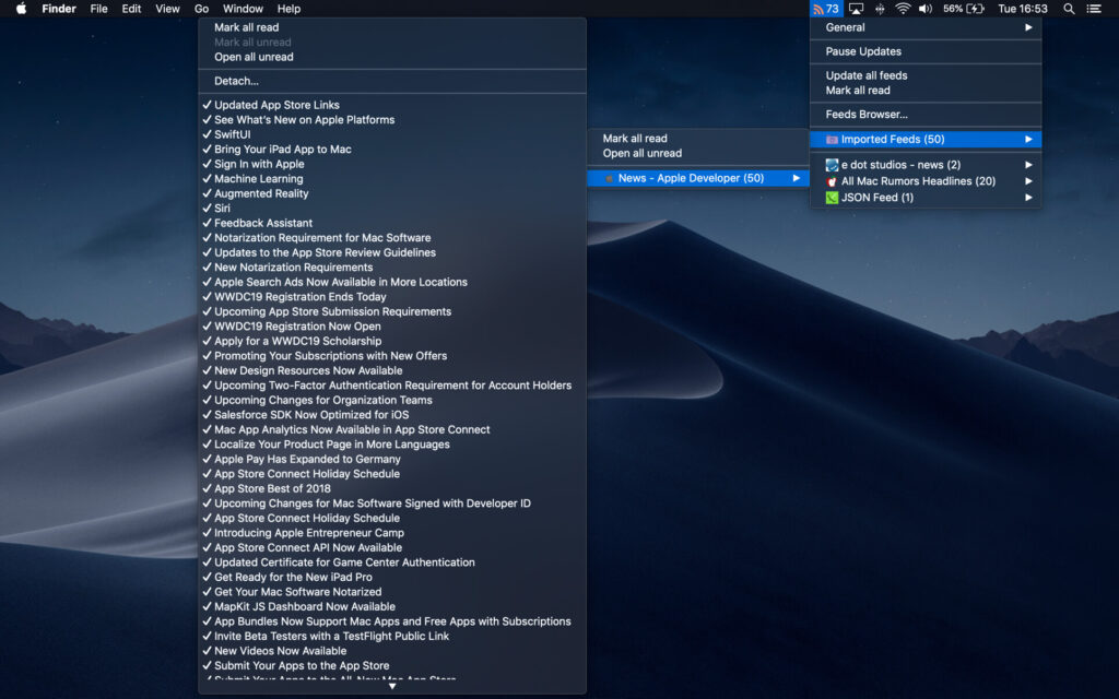 RSS Menu 3 for Mac Free Download