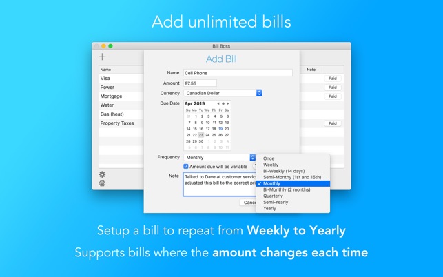 Bill Boss for MacOSX Free Download