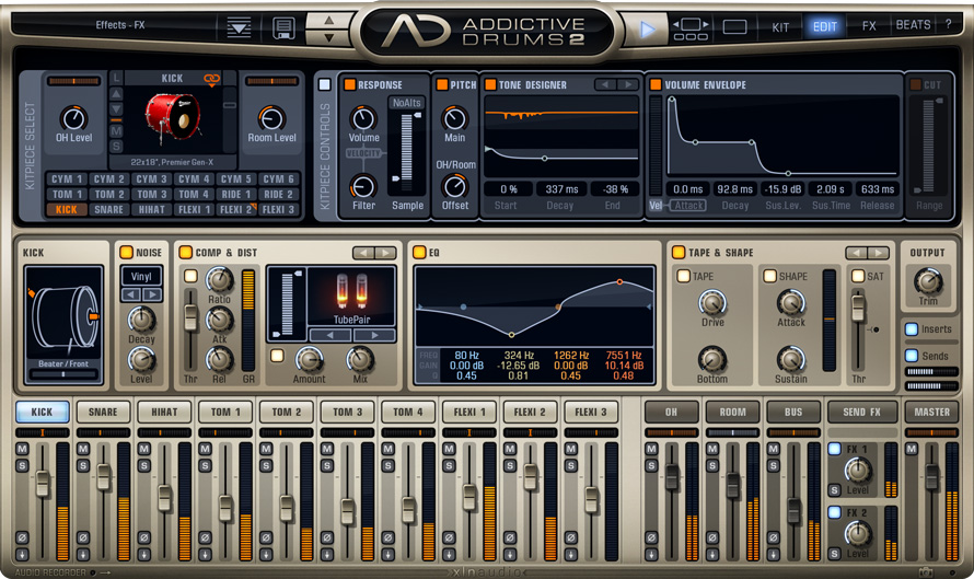 XLN Audio Addictive Drums 2 for Mac Free Download