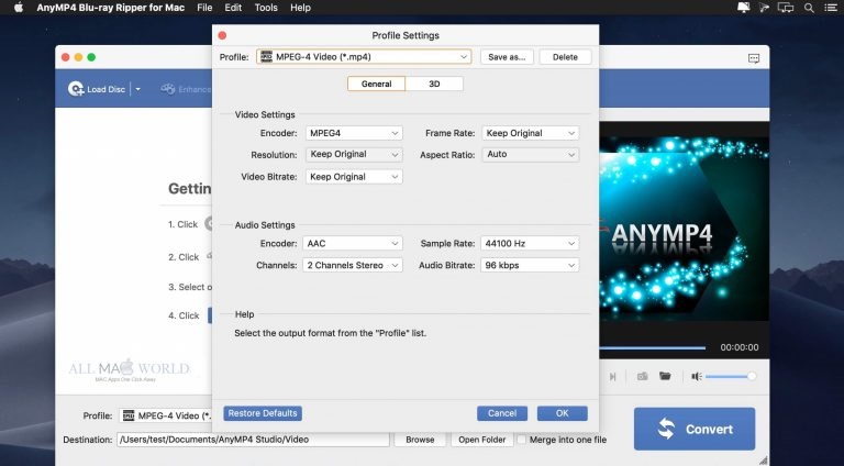 AnyMP4 Mac Blu-ray Ripper 9 for macOS Free Download